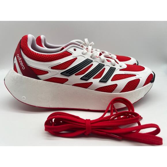 adidas Adizero Aruku White Pure Ruby RJI0308 Running Shoes Men's 8